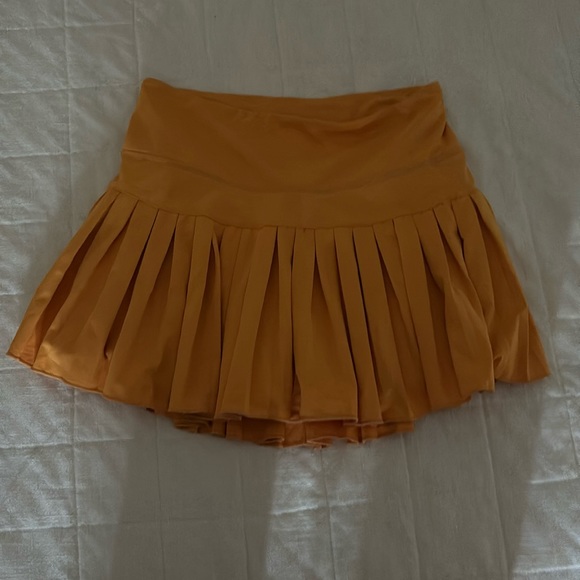 gold hinge Skirts Gold Hinge Pleated Tennis Skirt Color Orange